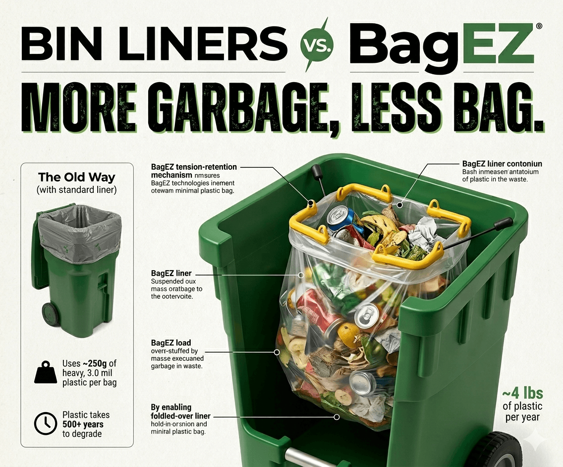 Le problème avec les sacs poubelles surdimensionnés (et l'alternative plus efficace)